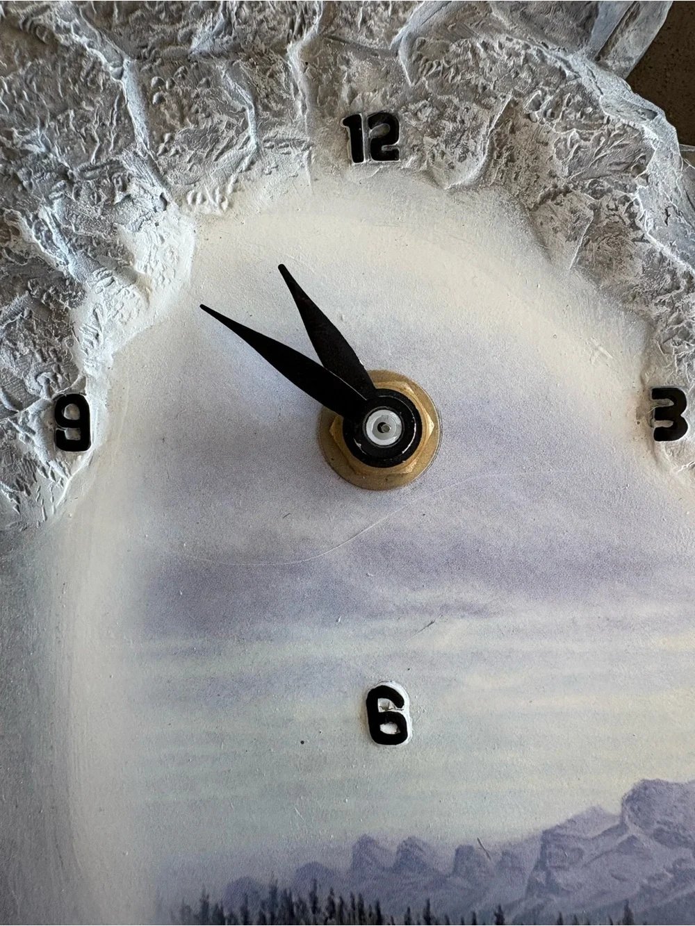 Spirit of the Wolf Clock Wall Clock American 41048 Rustic Clock Mountain Cabin